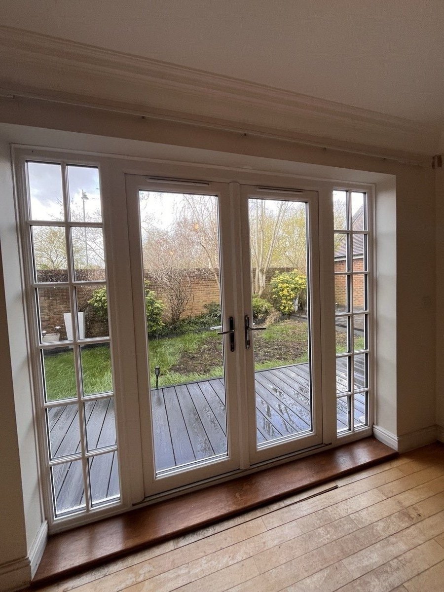 Modern double-glazed French doors at a property recently assessed by Kubo EPC